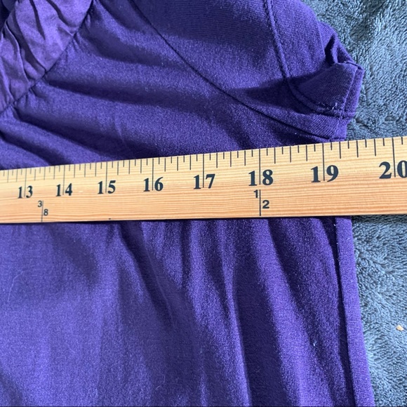 THEORY modal silk purple dress with bow tie fully lined size Medium - Picture 7 of 8